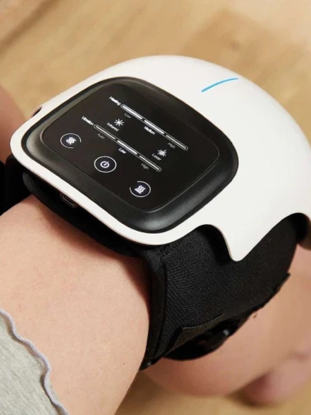 Knee Massager Wireless Heated Knee Brace Infrared Vibration Pain Relief Therapy